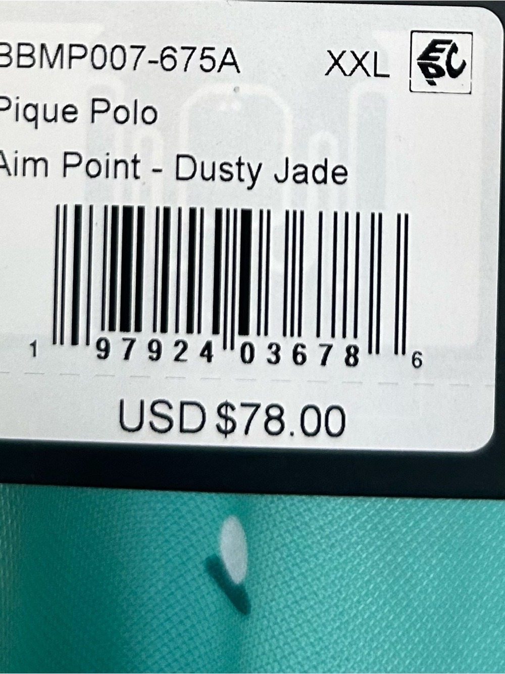 Bad Birdie Golf Polo Mens XXL Aim Point Green Pique Performance Shirt NWT - Picture 5 of 5